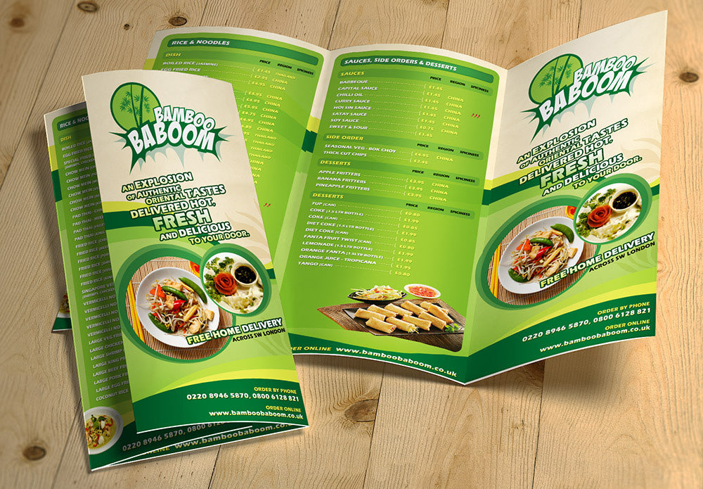 Custom Restaurant Menus & Price Lists