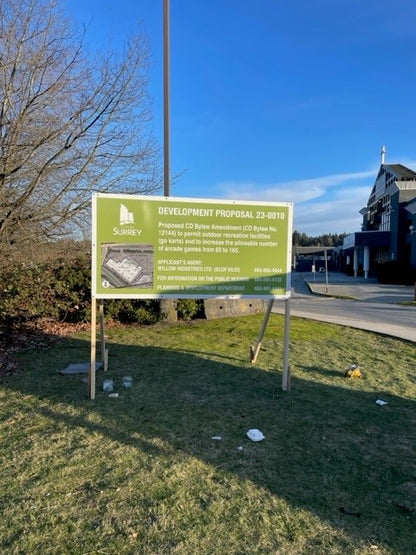 Development Proposal & Rezoning Signs