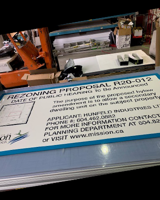 Development Proposal & Rezoning Signs